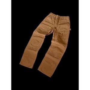Vintage Carhartt Double Knee‎ Canvas Pants USA Made B01 BRN Measures 32x31
